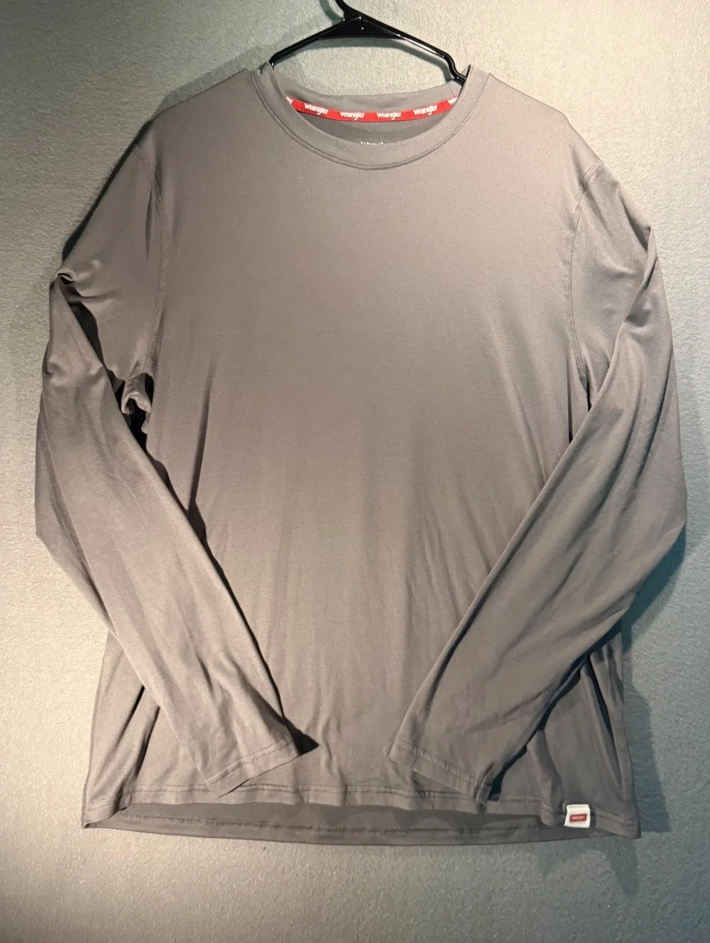 Wrangler Men's Long Sleeve Performance Shirt XL Gray